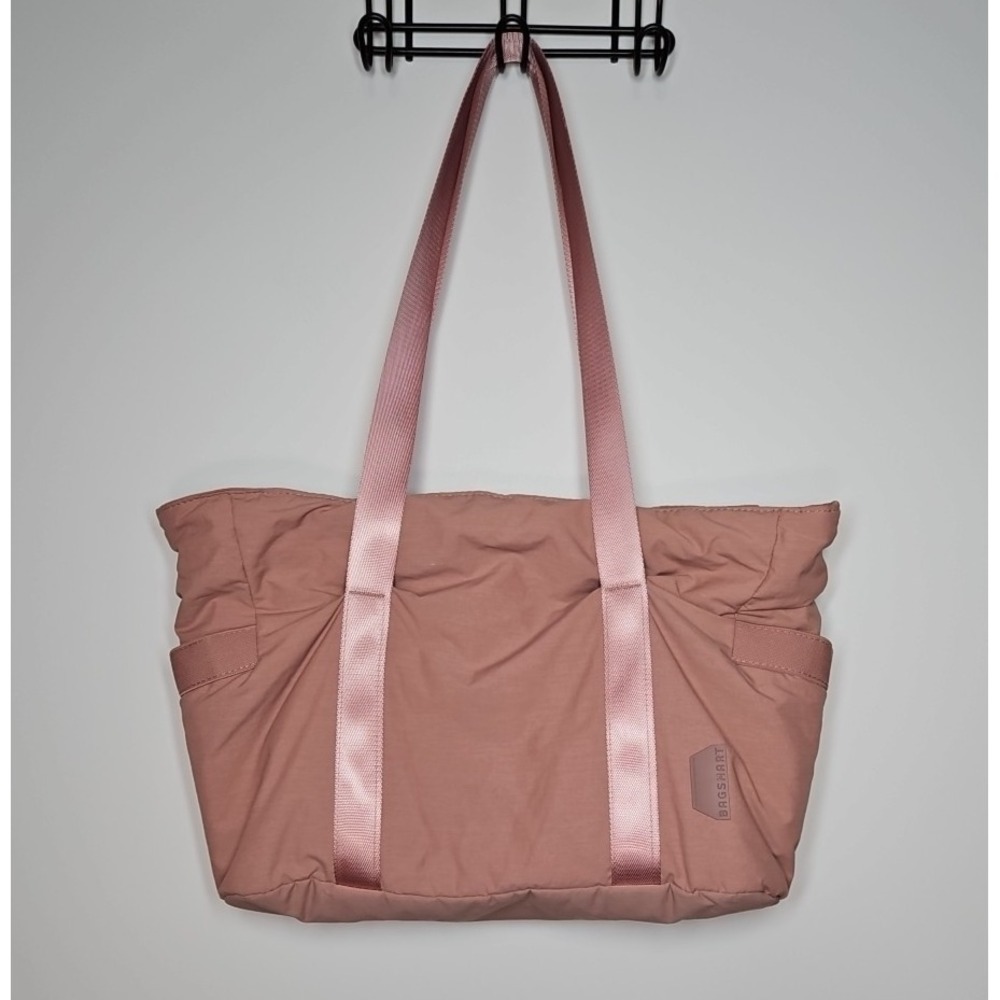 Bagsmart Medium Pink Zip‎ Top Tote Bag  17 x 10 x 6